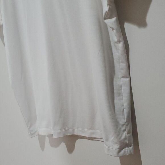 Puma large white athletic short sleeve polo shirt - Picture 3 of 8